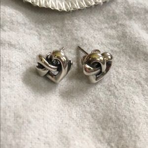 James Avery Heart Knot Ear Posts
